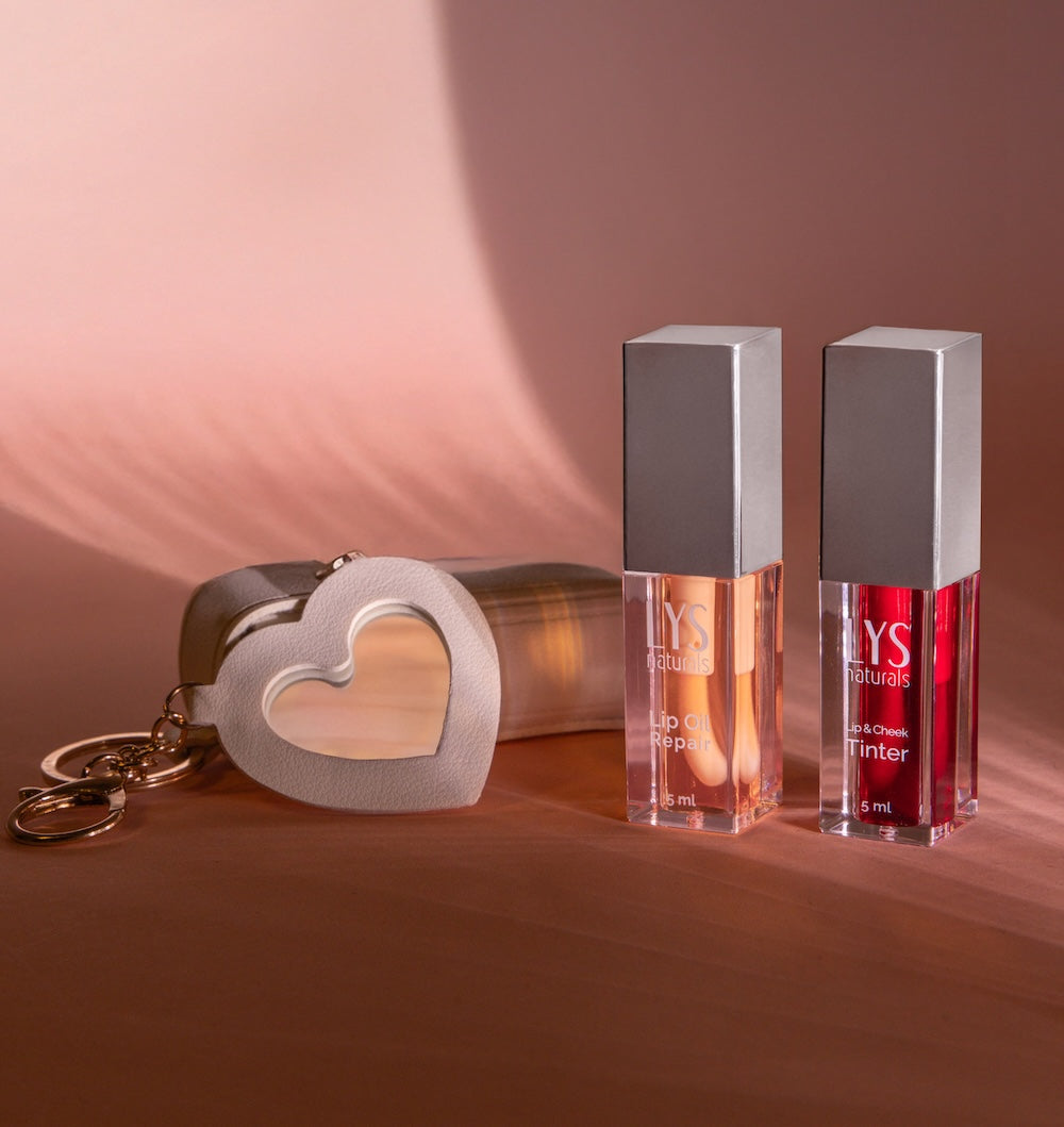 Lip Oil + Lip Tint Bundle with FREE LYS Lip Pouch Bag Charm