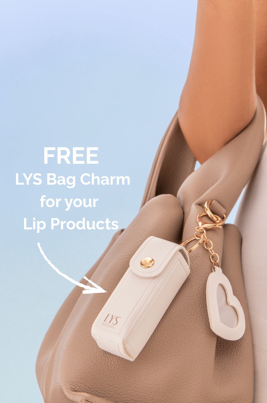 Lip Oil + Lip Tint Bundle with FREE LYS Lip Pouch Bag Charm