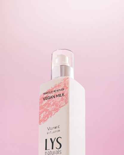 Makeup remover bottle with &