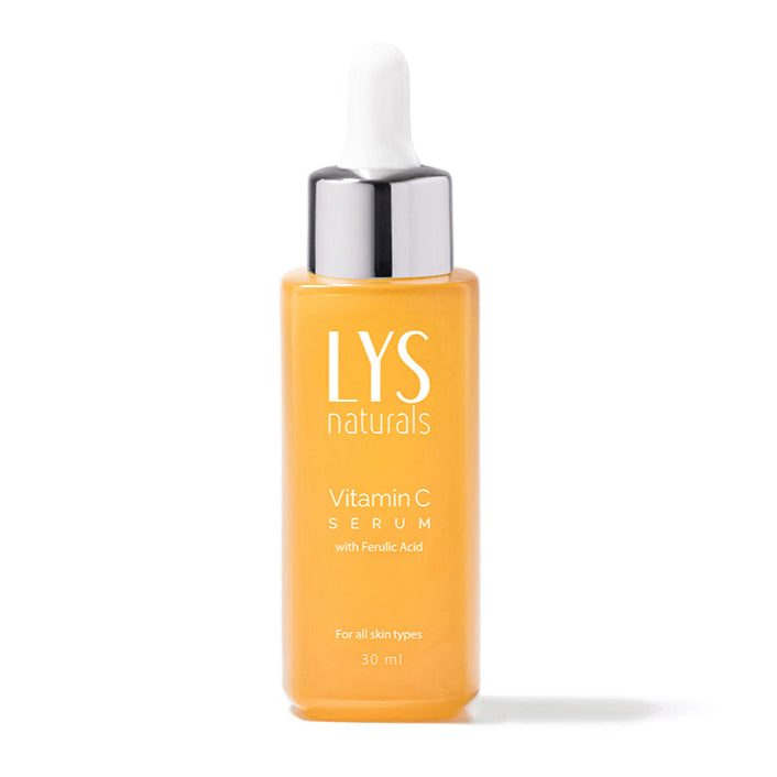 LYS Naturals Vitamin C Serum bottle on a white background